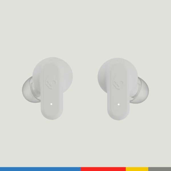 Skullcandy Dime Evo True Wireless Earbuds – 36Hr Battery, Rapid Charge, Preset EQ Modes (Music/Bass/Podcast), Multipoint Pairing, Stay-Aware Mode, IPX4 Water Resistant (Bone/Orange) - Image 3