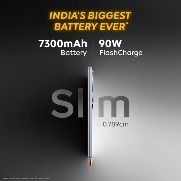 iQOO Z10 5G (Silver, 8GB RAM, 128GB Stroage) | India's Biggest Ever 7300 mAh Battery | Snapdragon 7s Gen 3 Processor | Brightest Quad Curved AMOLED Display in The Segment - Image 2