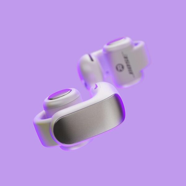 Bose New Ultra Open Earbuds with OpenAudio Technology, Open Ear Wireless Earbuds, Up to 48 Hours of Battery Life - White Smoke - Image 2