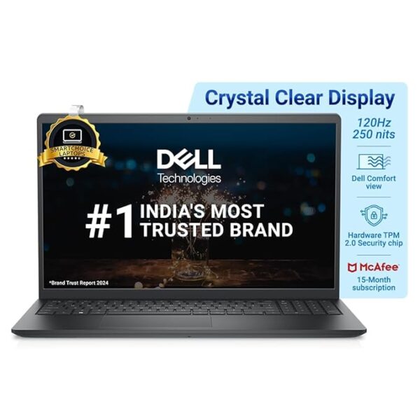 New Dell 15 Laptop, Intel Core 3 100U Processor, 16GB DDR4, 512 SSD, Intel UHD Graphics, 15.6