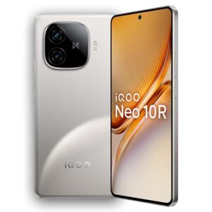 iQOO Neo 10R 5G (Moonknight Titanium, 12GB RAM, 256GB Storage) | Snapdragon 8s Gen 3 | 6.78″ AMOLED 120Hz | 6400mAh Slim Battery