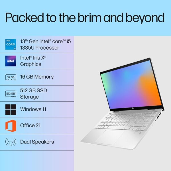 HP Pavilion x360, 13th Gen Intel Core i5-1335U (16GB DDR4, 512GB SSD) Touchscreen, 14 - Image 2