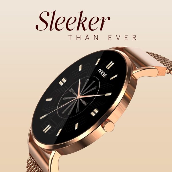 Noise Diva 2 Fashion Smart Watch for Women - Sleekest Dial, 36mm AMOLED Display, Snug Fit, Improved Female Cycle Tracker, BT Calling, Sleep Tracking, AI Voice Assistant, Password Protection-Rose Link - Image 6
