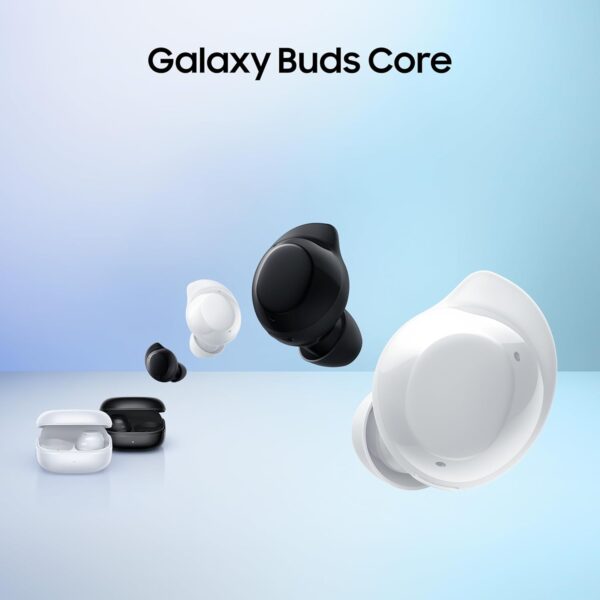 Samsung Galaxy Buds Core | Black | Powered by Galaxy AI | Active Noise Cancellation | Enriched Bass | 3 Mic Clear Sound | Tap Area | IP54 | 35hrs Battery - Image 2
