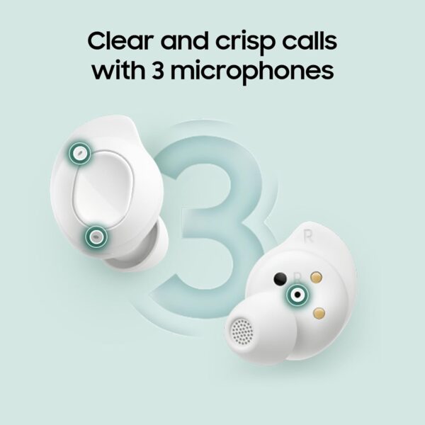 Samsung Galaxy Buds FE (White)| Powerful Active Noise Cancellation | Enriched Bass Sound | Ergonomic Design | 30-Hour Battery Life - Image 4