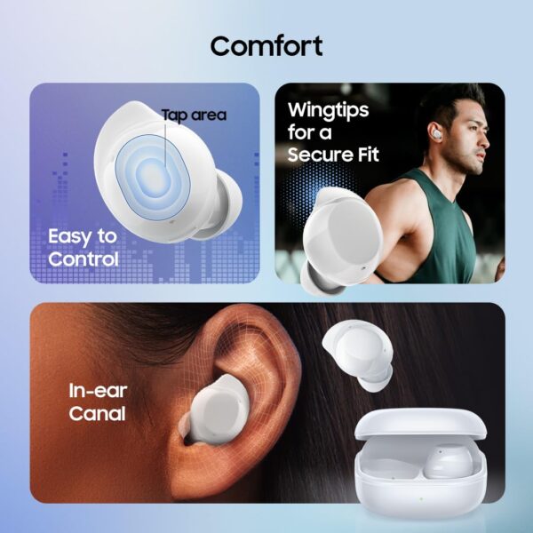 Samsung Galaxy Buds Core | Black | Powered by Galaxy AI | Active Noise Cancellation | Enriched Bass | 3 Mic Clear Sound | Tap Area | IP54 | 35hrs Battery - Image 3