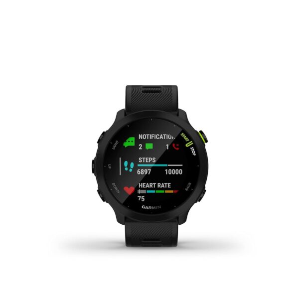 GARMIN Forerunner 55, GPS Running Watch with Daily Suggested Workouts, Up to 2 Weeks of Battery Life (Black) - Image 2