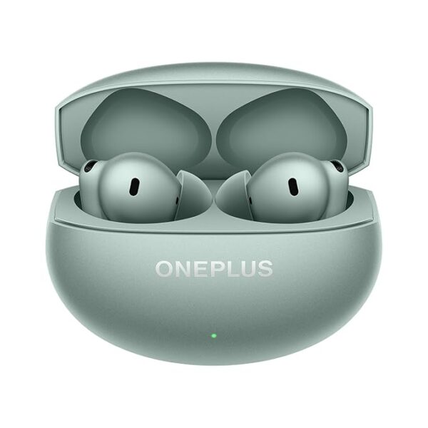 OnePlus Buds 4 TWS Earbuds with Upto 55dB Real-time ANC,Adaptive Mode,Dual Drivers with Dual DACs,3D Audio,Upto 45hrs Music Playback,Dual-Device connectivity,47ms Low Latency[Zen Green]