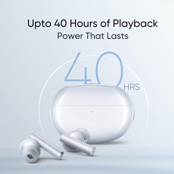 realme in Ear Buds Air 6 Pro with Dual Drivers(11Mm+6Mmtweeter),40 Hours Play Time,Fast Charge,50 Db ANC,Lhdc 5.0,55Ms Low Latency,360° Spatial Audio,Ip55 Dust&Water Resistant,Bt V5.3(Silver Blue) - Image 6