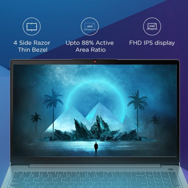 Lenovo IdeaPad 3 12th Gen Intel Core i3-1215U 15.6 Inch (39.65cm) FHD Thin & Light Laptop (8GB/512GB SSD/Windows 11/Office 2021/Backlit KB/1Yr ADP Free/3months Game Pass/Grey/1.63Kg), 82RK017PIN - Image 2