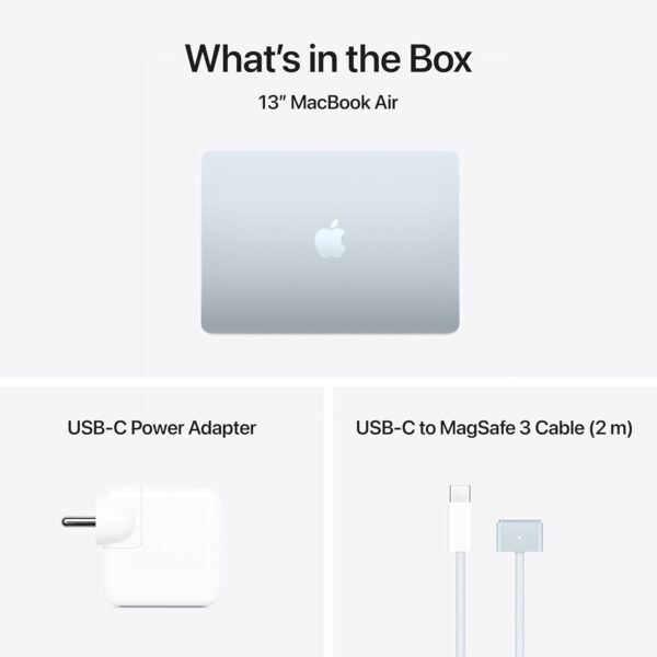 Apple 2025 MacBook Air (13-inch, Apple M4 chip with 10-core CPU and 8-core GPU, 16GB Unified Memory, 256GB) - Sky Blue - Image 6