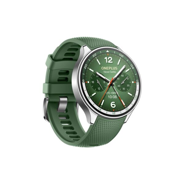 OnePlus Watch 2R with Wear OS 4 by Google,Snapdragon W5 Chipset,Upto 100hrs Battery Life,1.43’’ AMOLED Display,100+ Sports Mode,Dual Frequency GPS,5 ATM,IP68 & BT Calling [Forest Green] - Image 3