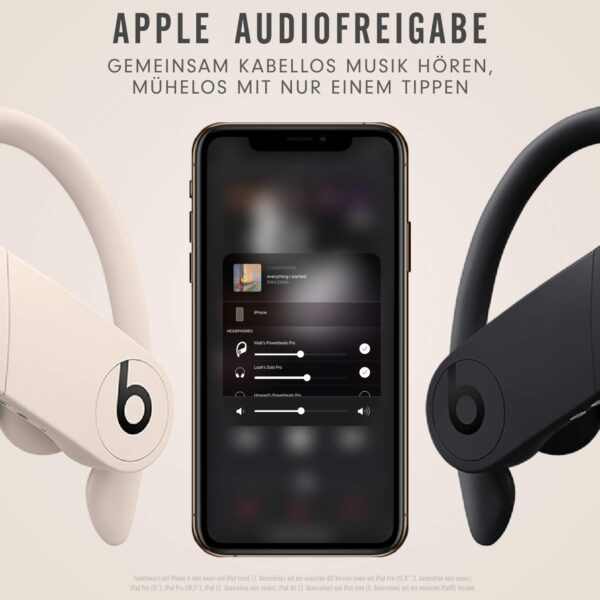 Beats Powerbeats Pro - BluetoothWireless Earbuds - Up to 9H Battery Life, Up to 24H w Charging Case, Sweat Resistant, Apple H1 Chip, Built in Microphone, Apple & Android Compatible - Ivory - Image 6