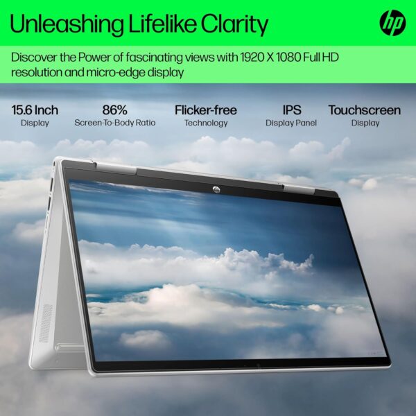 HP Pavilion x360, 13th Gen Intel Core i7-1355U Laptop (16GB RAM, 512GB SSD) Touchscreen 2-in-1, IPS, 14 - Image 2