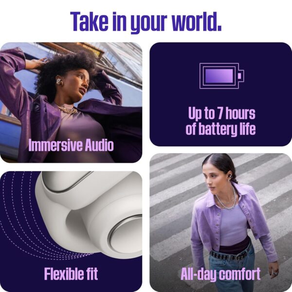 Bose Ultra Wireless Open Earbuds, Immersive Audio, Clip-On for Comfort, Running with Openaudio for Awareness, Up to 48 Hours Battery Life, Diamond - 60Th Anniversary Edition - Image 3