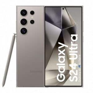 Samsung Galaxy S24 Ultra 5G AI Smartphone | 200MP Camera, Snapdragon 8 Gen 3, 12GB+256GB, Titanium Gray