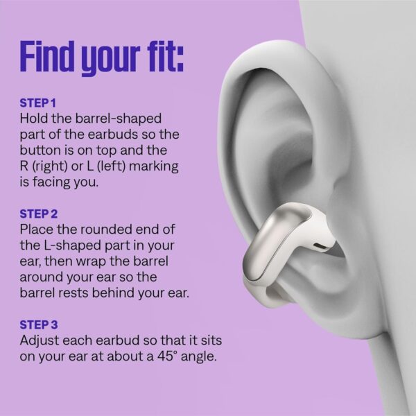 Bose Ultra Wireless Open Earbuds, Immersive Audio, Clip-On for Comfort, Running with Openaudio for Awareness, Up to 48 Hours Battery Life, Diamond - 60Th Anniversary Edition - Image 5