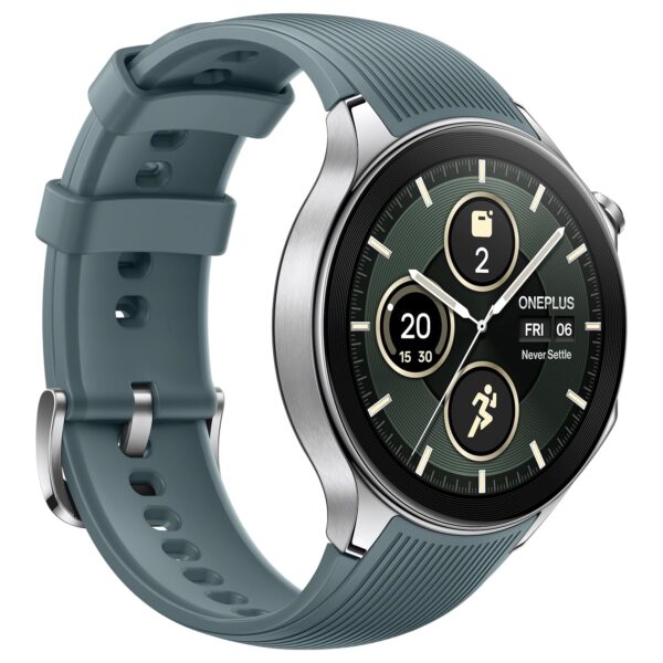OnePlus Watch 2 with Wear OS 4,Snapdragon W5 Chipset,Upto 100hrs battery life,1.43’’ AMOLED Display,Stainless Steel & Sapphire Crystal build,Dual Frequency GPS,5 ATM, IP68 & BT Calling (Radiant Steel) - Image 4