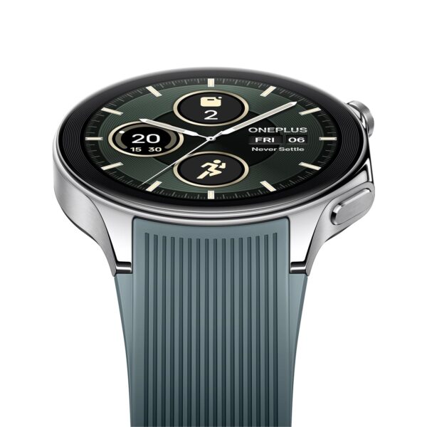 OnePlus Watch 2 with Wear OS 4,Snapdragon W5 Chipset,Upto 100hrs battery life,1.43’’ AMOLED Display,Stainless Steel & Sapphire Crystal build,Dual Frequency GPS,5 ATM, IP68 & BT Calling (Radiant Steel) - Image 6