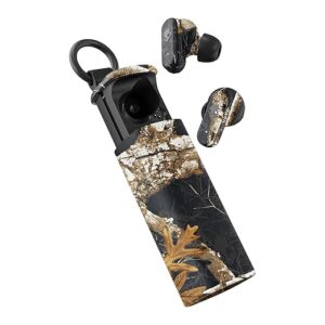 Skullcandy Dime Evo Wireless Earbuds, Bluetooth Headphones, Noise Isolating Fit, Up to 36 Hours Battery, Microphone for iPhone Android, Easy Carry with Clip-Anywhere Case - Realtree Edge Colors Black