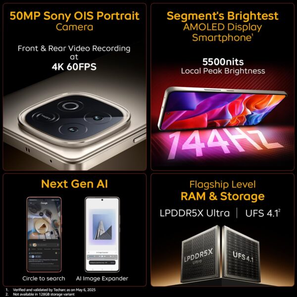 iQOO Neo 10 (Titanium Chrome, 12GB RAM, 256GB Storage) | Snapdragon 8s Gen 4 Processor & SuperComputing Chip Q1 | 7000 mAh Battery | Segment’s Highest 144 FPS Gaming Smartphone - Image 5