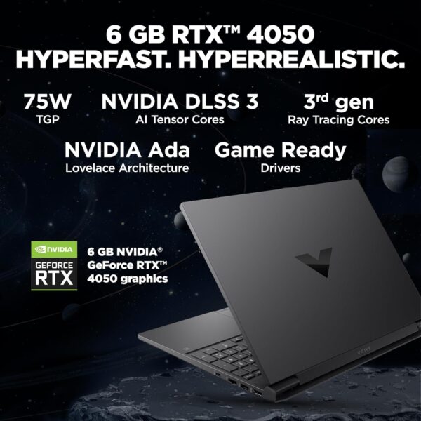 HP Victus, 13th Gen Intel Core i5-13420H, 6GB RTX 4050 Gaming Laptop (16GB DDR4, 512GB SSD) 144Hz, IPS, 15.6 - Image 3