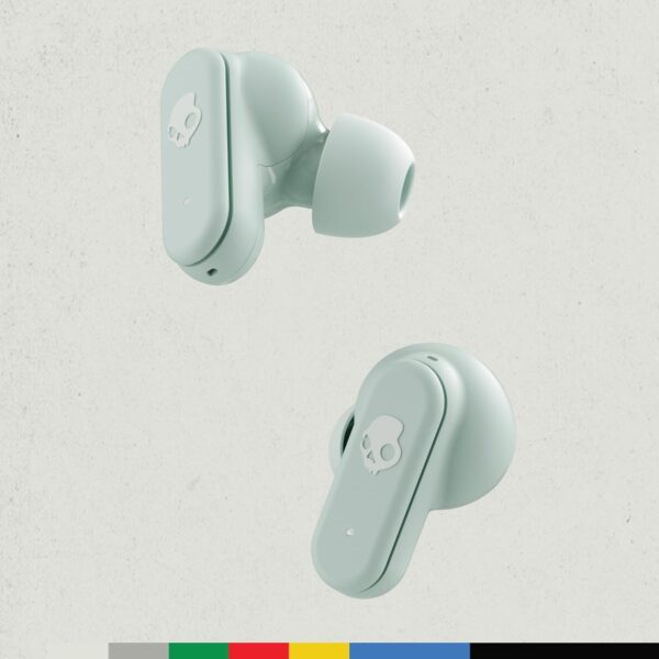 Skullcandy Dime Evo Wireless in Ear Earbuds – 36Hr Battery, Rapid Charge, Preset EQ Modes (Music/Bass/Podcast), Multipoint Pairing, Stay-Aware Mode, IPX4 Water Resistant (Preppy Summer) - Image 3