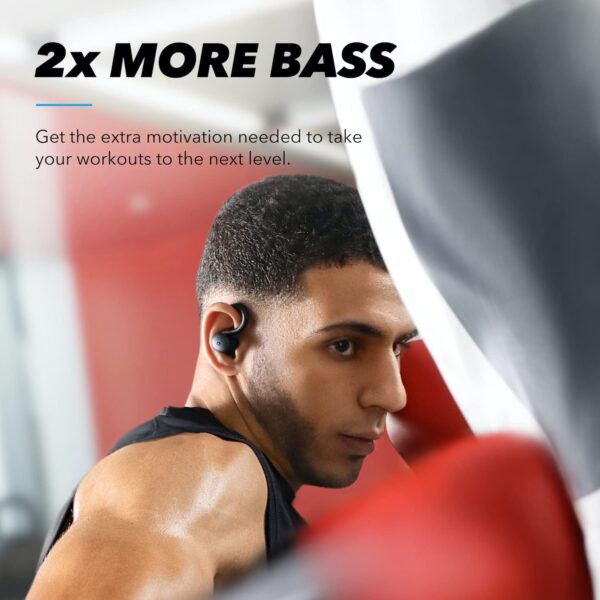 soundcore Sport X10 True Wireless Bluetooth Sport Earbuds, Rotatable Over-Ear Hooks for Ultimate Comfort and Secure Fit, Deep Bass, IPX7 Waterproof, Sweatproof, Fast Charge, App, Gym, Running - Image 5