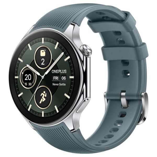 OnePlus Watch 2 with Wear OS 4,Snapdragon W5 Chipset,Upto 100hrs battery life,1.43’’ AMOLED Display,Stainless Steel & Sapphire Crystal build,Dual Frequency GPS,5 ATM, IP68 & BT Calling (Radiant Steel) - Image 5