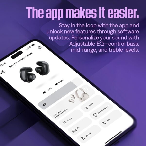 Bose Ultra Wireless Open Earbuds, Immersive Audio, Clip-On for Comfort, Running with Openaudio for Awareness, Up to 48 Hours Battery Life, Diamond - 60Th Anniversary Edition - Image 6