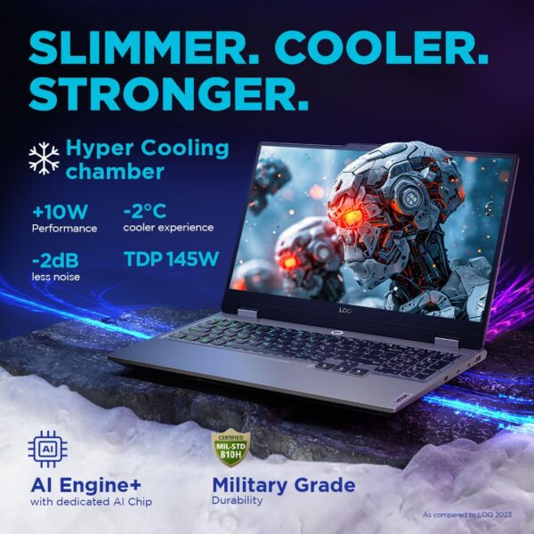 Lenovo LOQ 2024 Gaming Laptop | 13th Gen Intel Core i7-13650HX, RTX 4060 8GB, 24GB RAM, 512GB SSD, 15.6″ FHD - Image 3