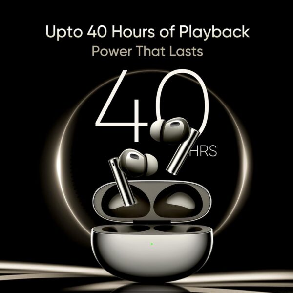 realme in Ear Wireless Buds Air 6 Pro with Dual Drivers(11Mm+6Mmtweeter),40 Hrs Play Time,50 Db ANC,Lhdc 5.0,55Ms Low Latency,360° Spatial Audio,Ip55 Dust&Water Resistant,Bt V5.3,Titanium Twilight - Image 6