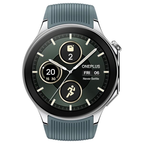 OnePlus Watch 2 with Wear OS 4,Snapdragon W5 Chipset,Upto 100hrs battery life,1.43’’ AMOLED Display,Stainless Steel & Sapphire Crystal build,Dual Frequency GPS,5 ATM, IP68 & BT Calling (Radiant Steel) - Image 3