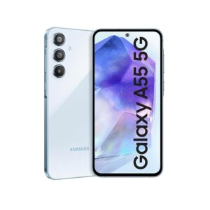 Samsung Galaxy A55 5G (Awesome Iceblue, 12GB RAM, 256GB Storage) | 50MP OIS Camera | Super AMOLED 120Hz | Nightography | IP67