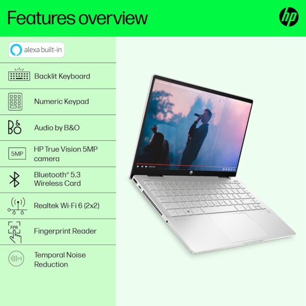 HP Pavilion x360, 13th Gen Intel Core i7-1355U Laptop (16GB RAM, 512GB SSD) Touchscreen 2-in-1, IPS, 14 - Image 4