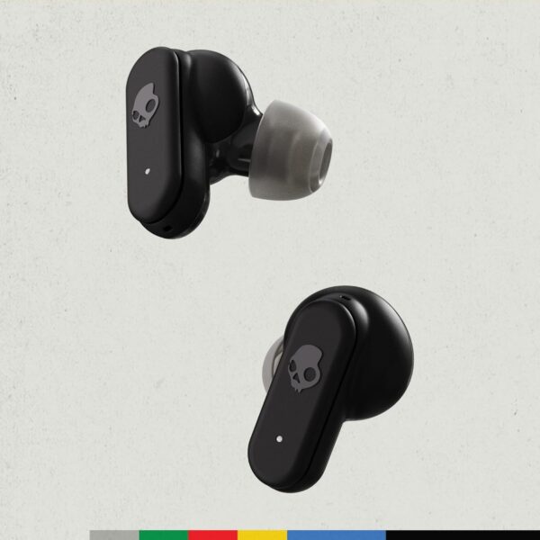 Skullcandy Dime Evo Wireless in Ear Earbuds – 36Hr Battery, Rapid Charge, Multipoint Pairing, Auto Connect, Stay-Aware Mode, Preset EQ Modes (Music/Bass/Podcast) – Black - Image 3