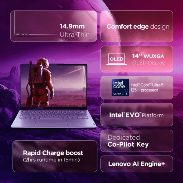 Lenovo Yoga Slim 7 Intel Core Ultra 5 125H 14 - Image 2