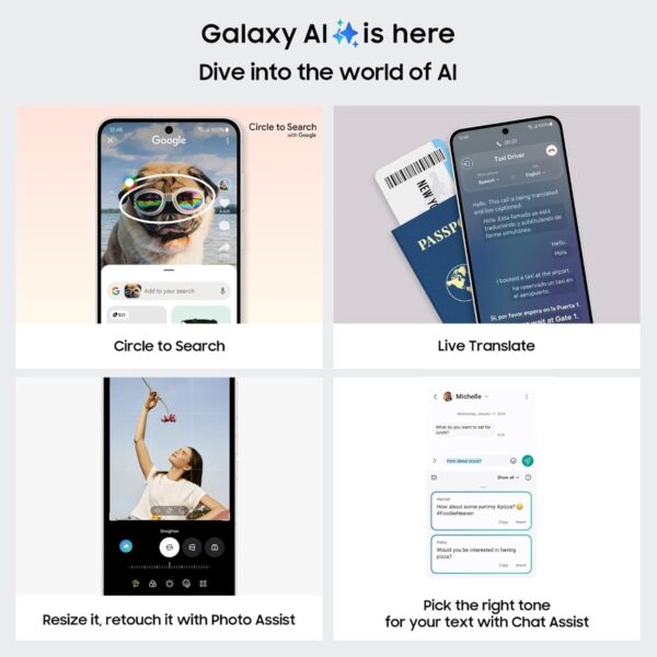 Samsung Galaxy S24 FE 5G (Mint, 8GB RAM, 128GB Storage) | AI Camera | Snapdragon 8 Gen 2 | 6.4″ AMOLED 120Hz | 50MP OIS - Image 5
