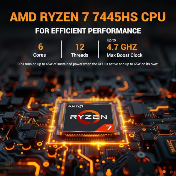 ASUS TUF A15, AMD Ryzen 7 7445HS, Gaming Laptop(RTX 3050-4GB/75W TGP/32GB RAM/1TB SSD/FHD/15.6 - Image 3