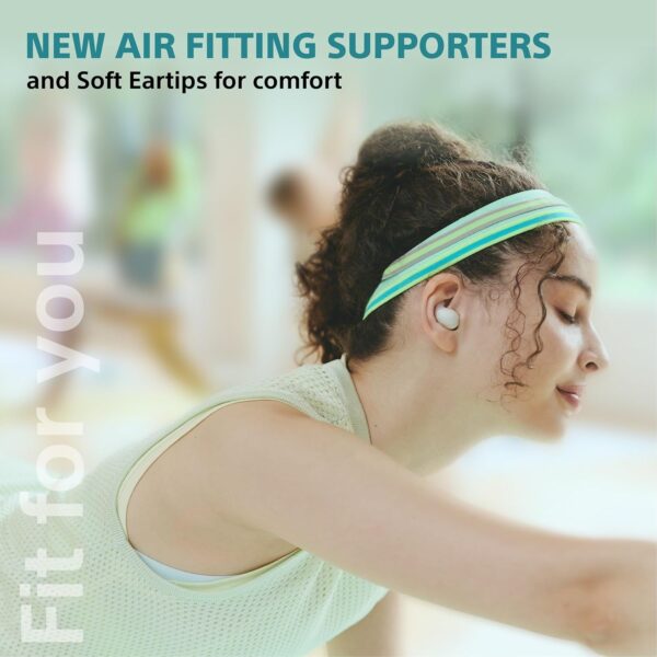 Sony LinkBuds Fit WF-LS910N | ANC Wireless Bluetooth Earbuds, AI Call Quality, Comfortable Fit – Green - Image 5