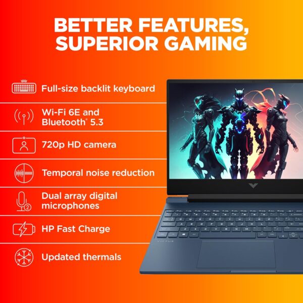 HP Victus, 12th Gen Intel Core i5-12450H, NVIDIA RTX 2050 Gaming Laptop (16GB DDR4, 512GB SSD), 144Hz, IPS, 15.6 - Image 6