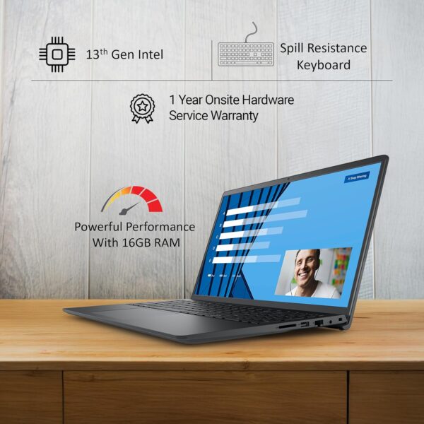 Dell 15 13th Gen Thin & Light Laptop, Intel Core i3-1305U, 15.6 - Image 3
