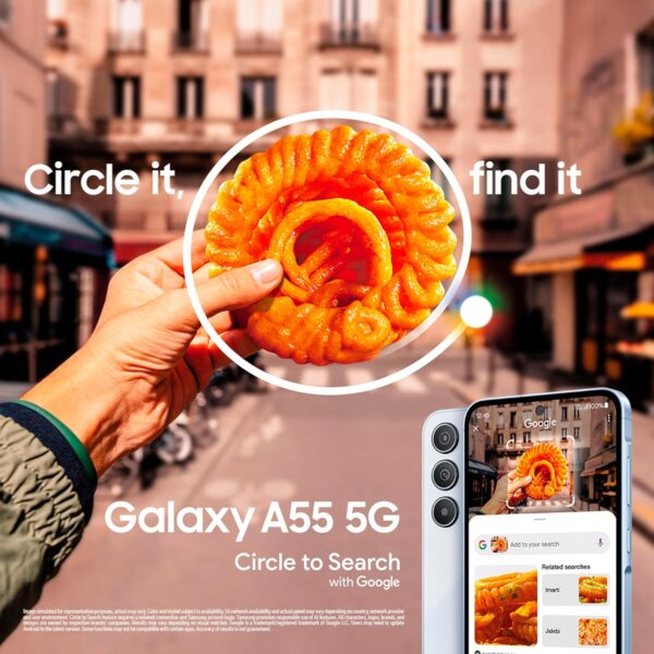 Samsung Galaxy A55 5G (Awesome Iceblue, 12GB RAM, 256GB Storage) | 50MP OIS Camera | Super AMOLED 120Hz | Nightography | IP67 - Image 2
