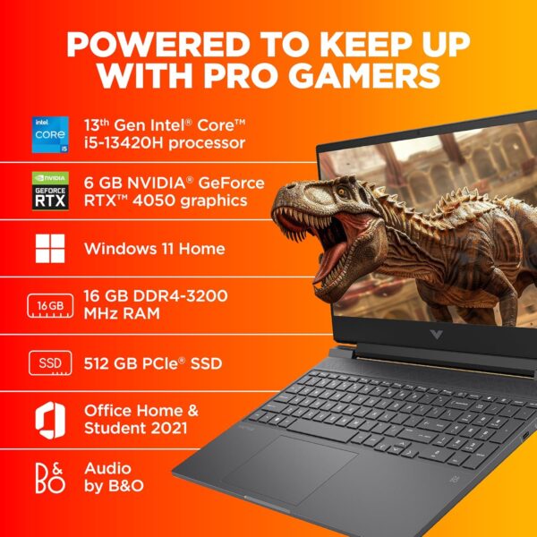 HP Victus, 13th Gen Intel Core i5-13420H, 6GB RTX 4050 Gaming Laptop (16GB DDR4, 512GB SSD) 144Hz, IPS, 15.6 - Image 4