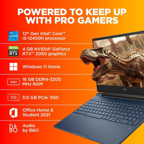 HP Victus, 12th Gen Intel Core i5-12450H, NVIDIA RTX 2050 Gaming Laptop (16GB DDR4, 512GB SSD), 144Hz, IPS, 15.6 - Image 4