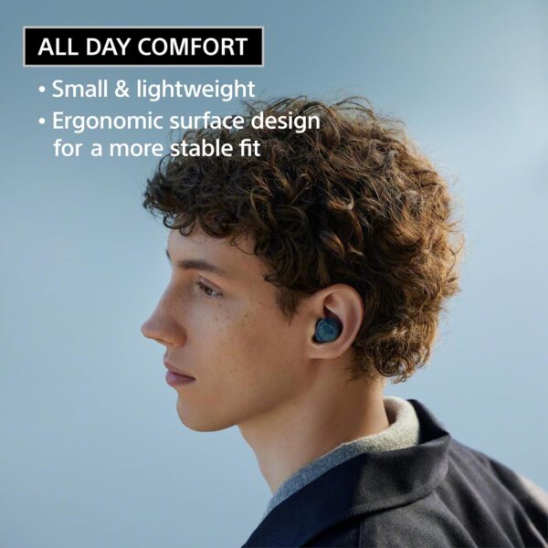Sony WF-C710N | Dual Noise Cancellation Wireless Bluetooth in Ear Earbuds | AI Call Quality | 40Hrs Battery W/O ANC | 30Hrs Battery with ANC - Blue - Image 4