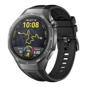 Huawei Watch GT5 Pro 46 mm Smartwatch, Sharp-Edged Design, Upto 14 Days Battery Life, Pro-Level Sports Watch, Health Tracking, iOS & Android Compatible, (Black)
