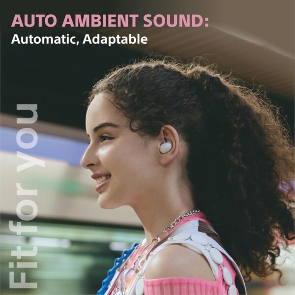 Sony LinkBuds Fit WF-LS910N | ANC Wireless Bluetooth Earbuds, AI Call Quality, Comfortable Fit – Green - Image 6