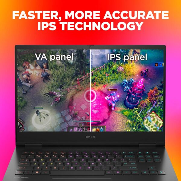 HP Smartchoice Omen AMD Ryzen 7 7840Hs, 8GB RTX 4060 (16GB DDR5, 1TB SSD) FHD, 165Hz, 300Nits, IPS, 16.1''/40.9cm, Win11, Office 21, Black, 2.32kg, Xd0020ax, RGB kb, Tempest Cooling, AI Gaming Laptop - Image 6