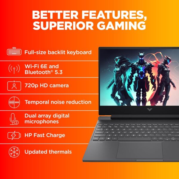 HP Victus, 13th Gen Intel Core i5-13420H, 6GB RTX 4050 Gaming Laptop (16GB DDR4, 512GB SSD) 144Hz, IPS, 15.6 - Image 5
